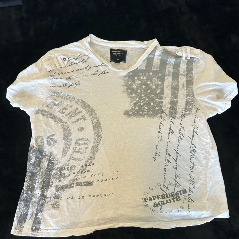 Paper Denim & Cloth White Graphic Tee